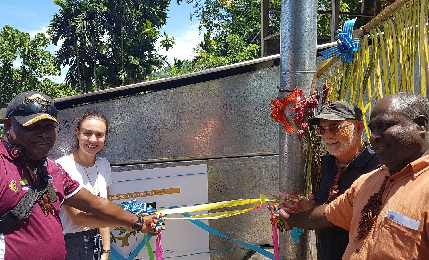 Australia and New Zealand provide new cocoa dryers for farmers in Wakunai